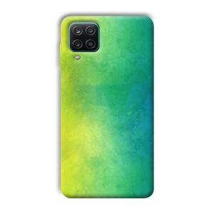 Green Pattern Phone Customized Printed Back Cover for Samsung Galaxy A12
