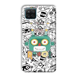 Animated Robot Phone Customized Printed Back Cover for Samsung Galaxy A12
