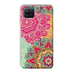 Floral Design Phone Customized Printed Back Cover for Samsung Galaxy A12