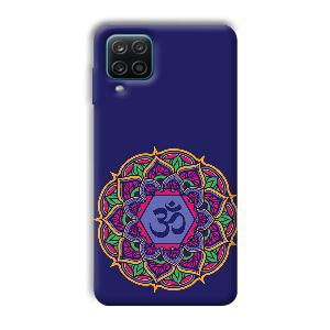 Blue Om Design Phone Customized Printed Back Cover for Samsung Galaxy A12