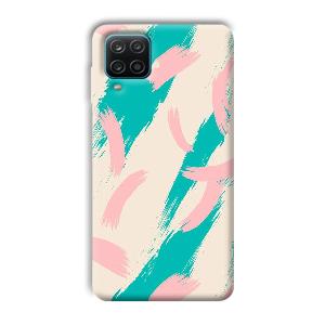 Pinkish Blue Phone Customized Printed Back Cover for Samsung Galaxy A12