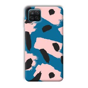 Black Dots Pattern Phone Customized Printed Back Cover for Samsung Galaxy A12
