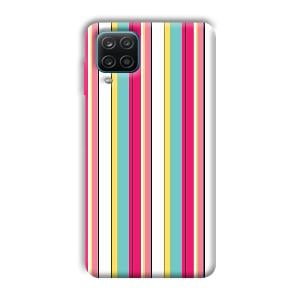 Lines Pattern Phone Customized Printed Back Cover for Samsung Galaxy A12