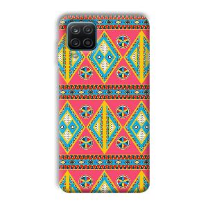 Colorful Rhombus Phone Customized Printed Back Cover for Samsung Galaxy A12