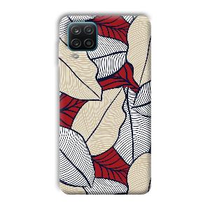 Leafy Pattern Phone Customized Printed Back Cover for Samsung Galaxy A12