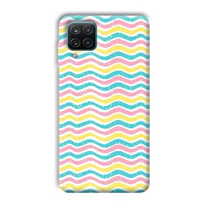 Wavy Designs Phone Customized Printed Back Cover for Samsung Galaxy A12