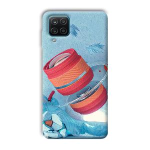 Blue Design Phone Customized Printed Back Cover for Samsung Galaxy A12