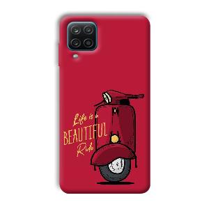 Life is Beautiful  Phone Customized Printed Back Cover for Samsung Galaxy A12