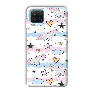 Unicorn Pattern Phone Customized Printed Back Cover for Samsung Galaxy A12
