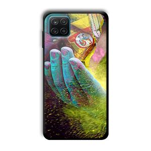 Festival of Colors Customized Printed Glass Back Cover for Samsung Galaxy A12
