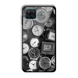 Alarm Clocks Customized Printed Glass Back Cover for Samsung Galaxy A12