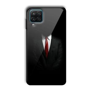 Hitman Customized Printed Glass Back Cover for Samsung Galaxy A12