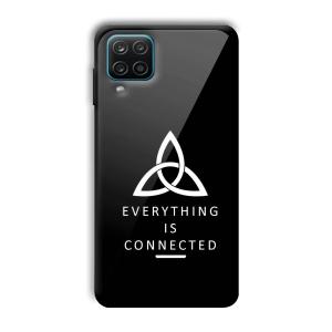 Everything is Connected Customized Printed Glass Back Cover for Samsung Galaxy A12