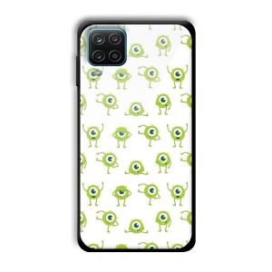 Green Eyes Customized Printed Glass Back Cover for Samsung Galaxy A12