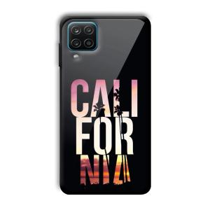 California Customized Printed Glass Back Cover for Samsung Galaxy A12