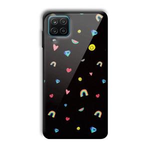 Multi Object Customized Printed Glass Back Cover for Samsung Galaxy A12