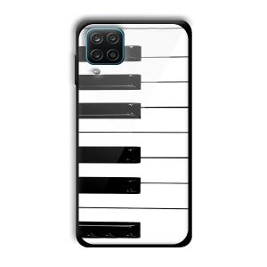 Piano Customized Printed Glass Back Cover for Samsung Galaxy A12