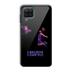 I Believe Customized Printed Glass Back Cover for Samsung Galaxy A12