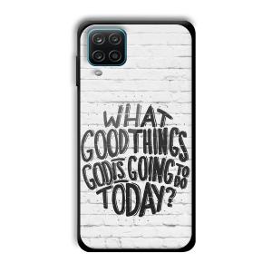 Good Thinks Customized Printed Glass Back Cover for Samsung Galaxy A12