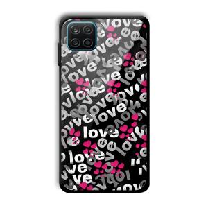 Love Customized Printed Glass Back Cover for Samsung Galaxy A12