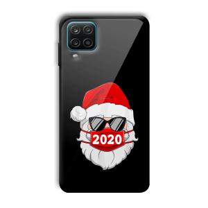 2020 Santa Customized Printed Glass Back Cover for Samsung Galaxy A12