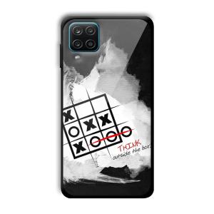 Think Outside the Box Customized Printed Glass Back Cover for Samsung Galaxy A12