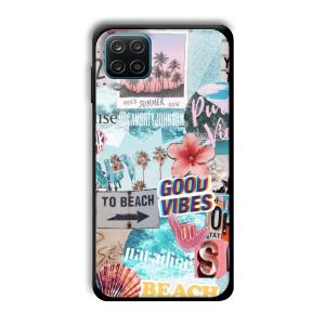 To the Beach Customized Printed Glass Back Cover for Samsung Galaxy A12