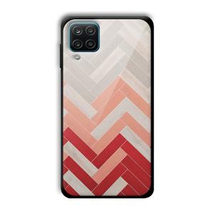 Light Red Customized Printed Glass Back Cover for Samsung Galaxy A12