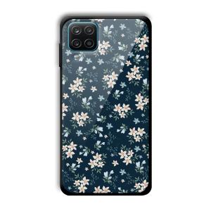 Little Flowers Customized Printed Glass Back Cover for Samsung Galaxy A12