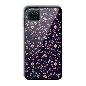 Little Pink Petals Customized Printed Glass Back Cover for Samsung Galaxy A12