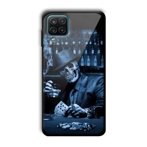 Scary Man Customized Printed Glass Back Cover for Samsung Galaxy A12