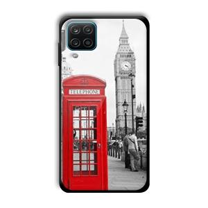 Telephone Retro Customized Printed Glass Back Cover for Samsung Galaxy A12