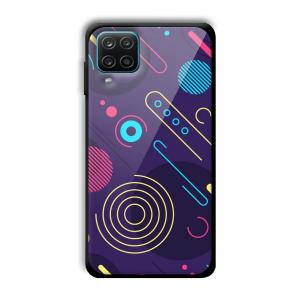 Purple Music Customized Printed Glass Back Cover for Samsung Galaxy A12