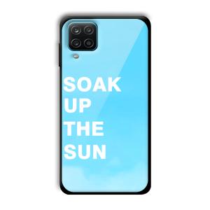 Soak Up The Sun Customized Printed Glass Back Cover for Samsung Galaxy A12