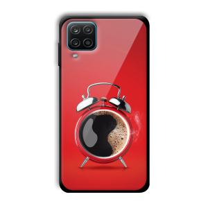Morning Coffee Customized Printed Glass Back Cover for Samsung Galaxy A12