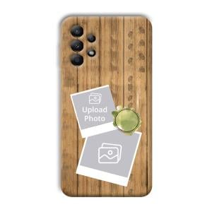 Wooden Photo Collage Customized Printed Back Cover for Samsung Galaxy A13