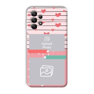Pink Hearts Customized Printed Back Cover for Samsung Galaxy A13