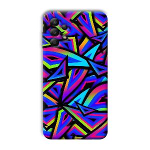 Blue Triangles Phone Customized Printed Back Cover for Samsung Galaxy A13