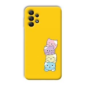 Colorful Kittens Phone Customized Printed Back Cover for Samsung Galaxy A13