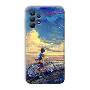 Boy & Sunset Phone Customized Printed Back Cover for Samsung Galaxy A13