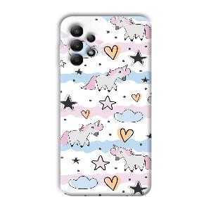 Unicorn Pattern Phone Customized Printed Back Cover for Samsung Galaxy A13