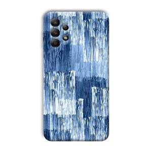 Blue White Lines Phone Customized Printed Back Cover for Samsung Galaxy A13