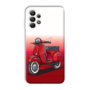 Red Scooter Phone Customized Printed Back Cover for Samsung Galaxy A13