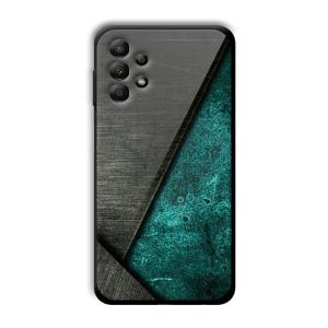Aqua Green Customized Printed Glass Back Cover for Samsung Galaxy A13