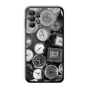 Alarm Clocks Customized Printed Glass Back Cover for Samsung Galaxy A13