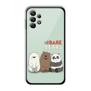 We Bare Bears Customized Printed Glass Back Cover for Samsung Galaxy A13