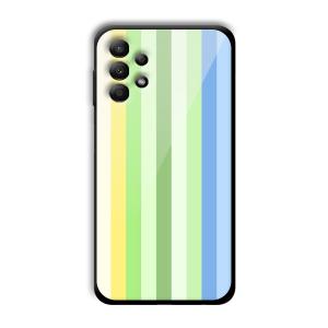 Green and Blue Customized Printed Glass Back Cover for Samsung Galaxy A13