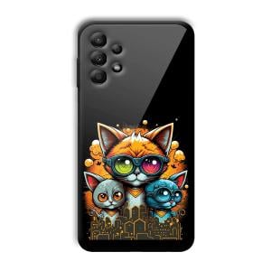 Cats Customized Printed Glass Back Cover for Samsung Galaxy A13