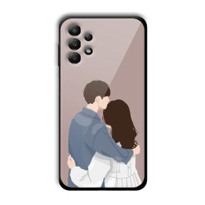 Cute Couple Customized Printed Glass Back Cover for Samsung Galaxy A13