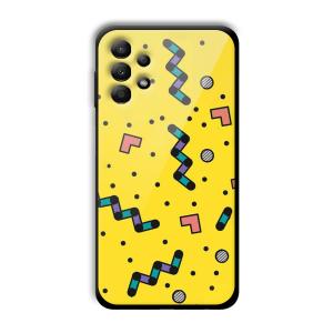 Yellow Game Customized Printed Glass Back Cover for Samsung Galaxy A13